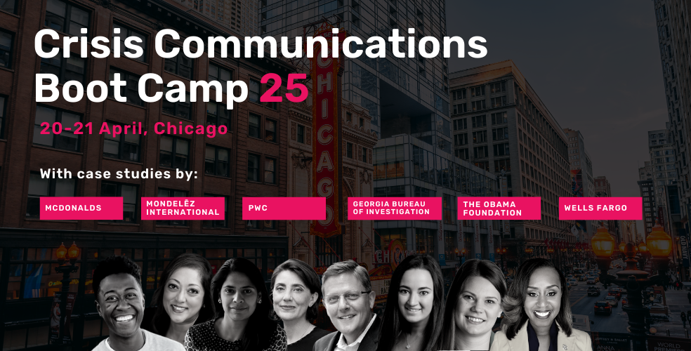 Super Early-Bird Tickets for the Crisis Communications Boot Camp in Chicago are here