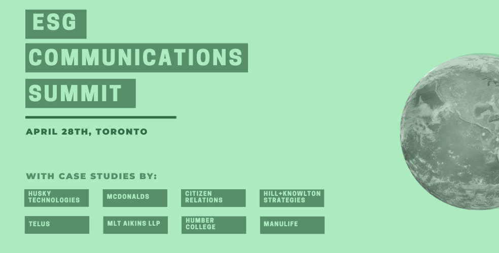P World to Host Canada’s First ESG Communications Summit
