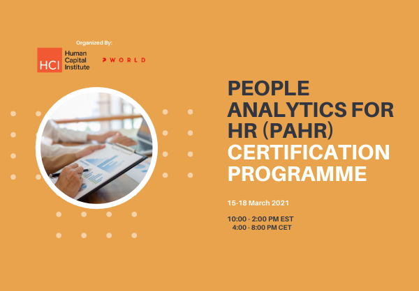 People Analytics for HR (PAHR) Certification