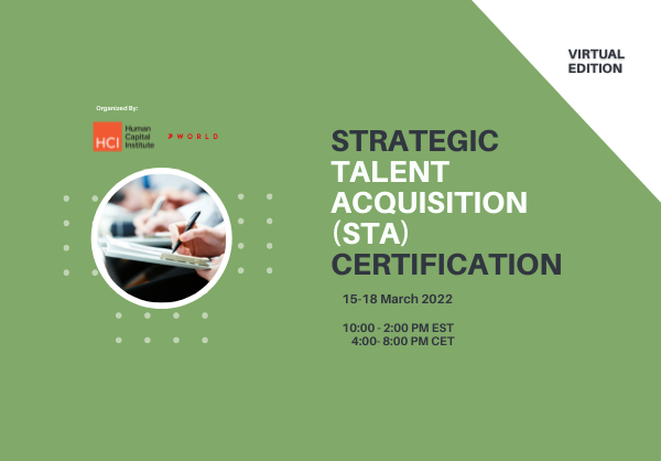 Virtual Strategic Talent Acquisition (STA) Certification March 2022