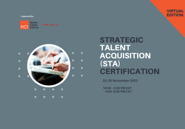 Virtual Strategic Talent Acquisition (STA) Certification November 2022