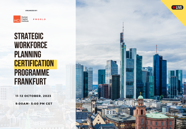 Strategic Workforce Planning Certification Program Frankfurt 2023