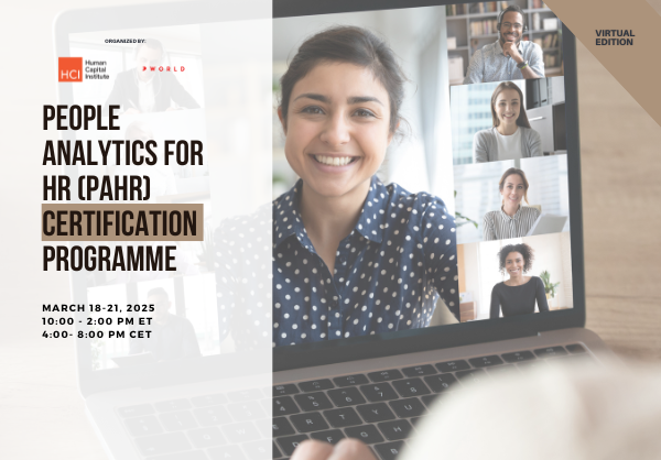 People Analytics for HR (PAHR) Certification March 2025