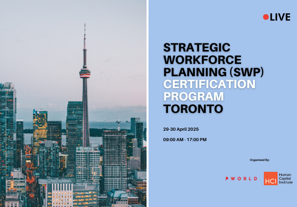 Strategic Workforce Planning Certification Program Toronto April 2025