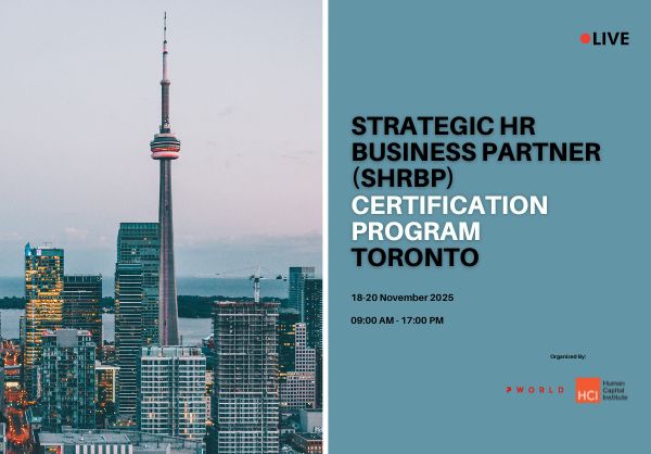 Strategic HR Business Partner (SHRBP) Certification Toronto 2025